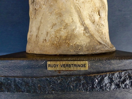 Image 1 of Sculpture de Rudy Verstringe, « Double Face » – 45 cm.
