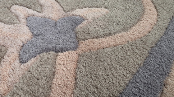 Image 1 of Handmade vintage Oriental Modern Contemporary rug soft pink 253x347cm