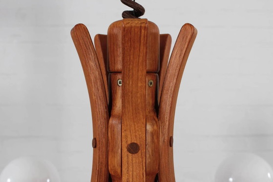 Lampada a sospensione vintage in teak Candela Domus design danese – Lampadari, Legno, Scandinavian (photo 4 of 11)