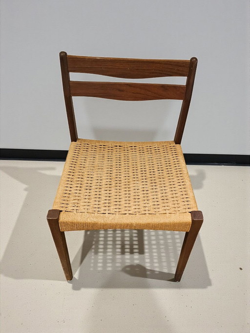 Mid Century Teak Esszimmerstuhl Mogen Kolds Made in Denmark 1960er