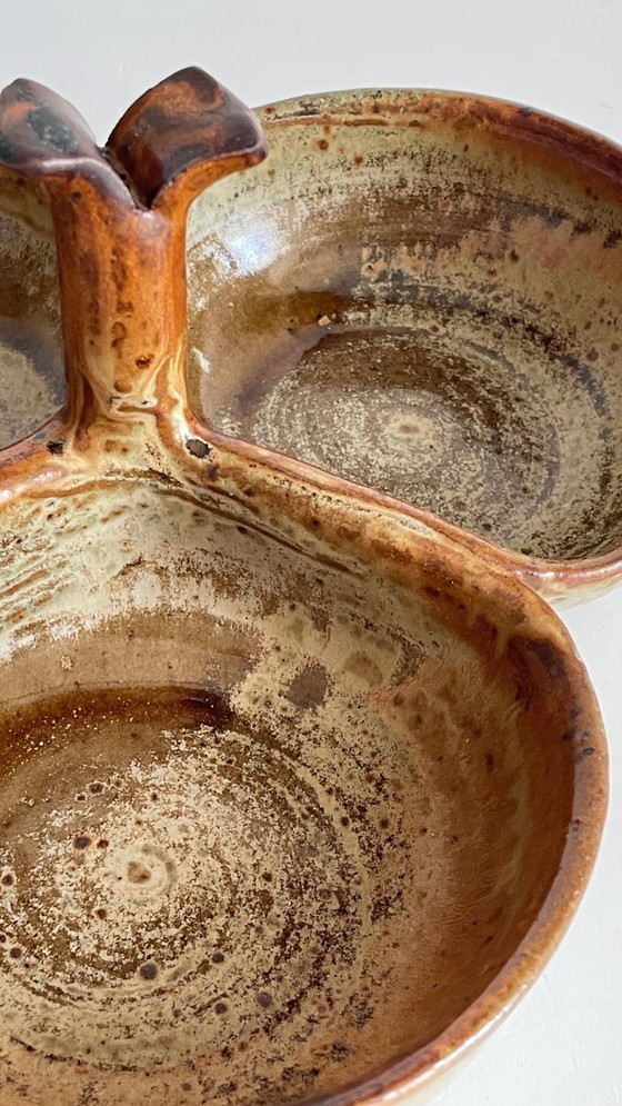 Image 1 of Piatto da antipasto in gres smaltato vintage