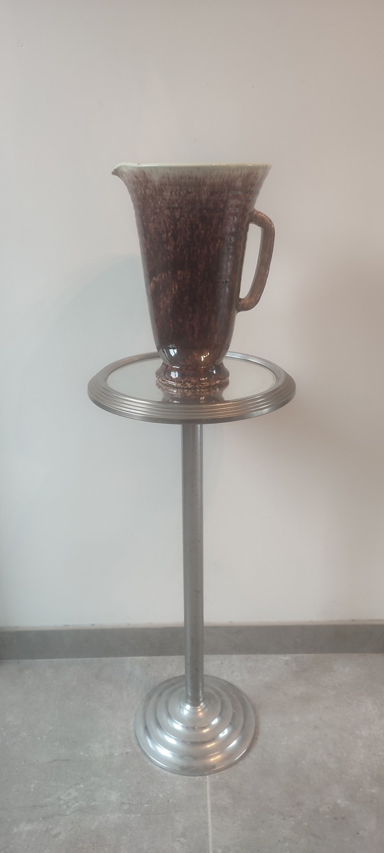 Large conical ceramic vase-pitcher from Accolay (photo 2 of 15)