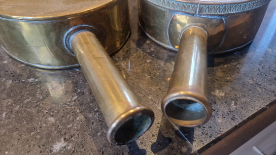 Image 1 of 2x bols en cuivre