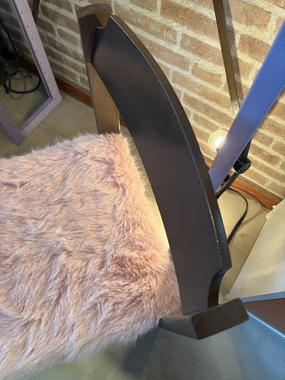 Image 1 of Silla con tapizado mullido - marrón/rosa