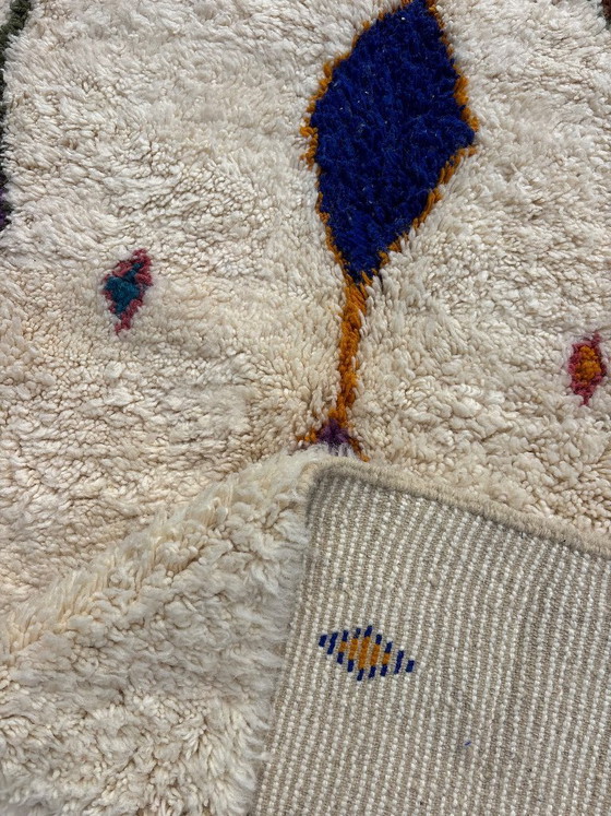 Image 1 of Marokkanischer Teppich im modernen Stil, 210 x 300 cm – Handgeknüpfter Berberteppich aus Wolle – Beni Ourain Teppich