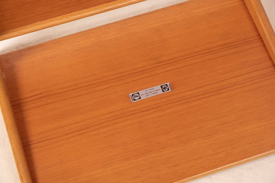 Image 1 of 2x Yngvar Sandström TrSide Tables Bedside Tables, 1960s Sweden