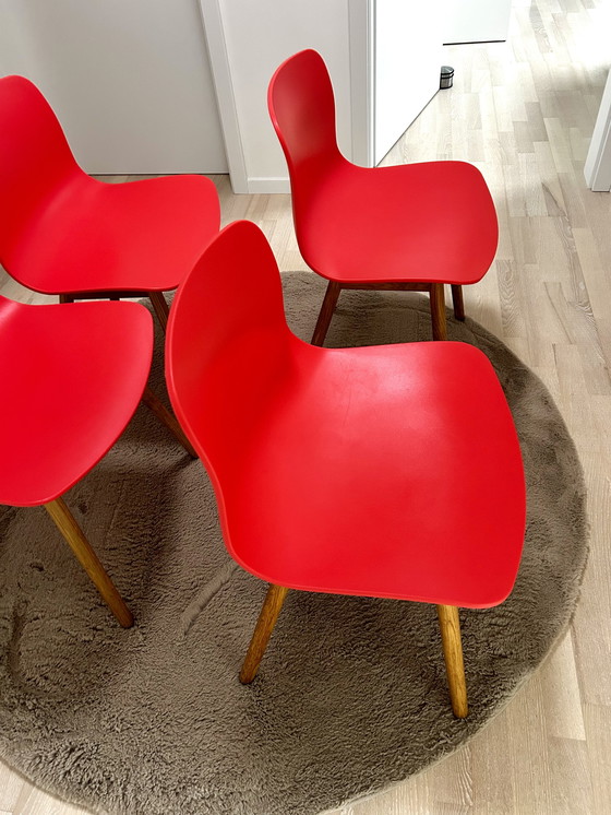 Image 1 of 4 Hay AAC 12 chairs coral / warm red