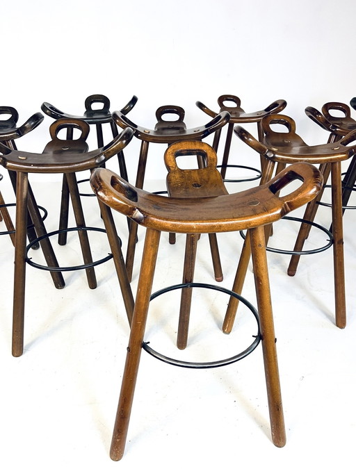 10X Spanish Stool ‘Marbella’, Sergio Rodriguez, Conoform ‘60