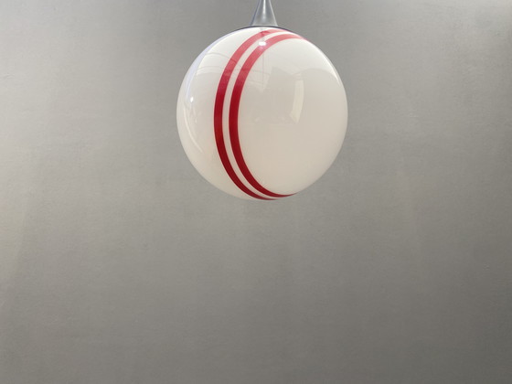 Image 1 of Hanging Pendant Lamp with Round Glass Shade