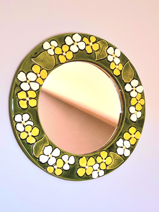 Mithé Espelt ceramic mirror, Tiare model