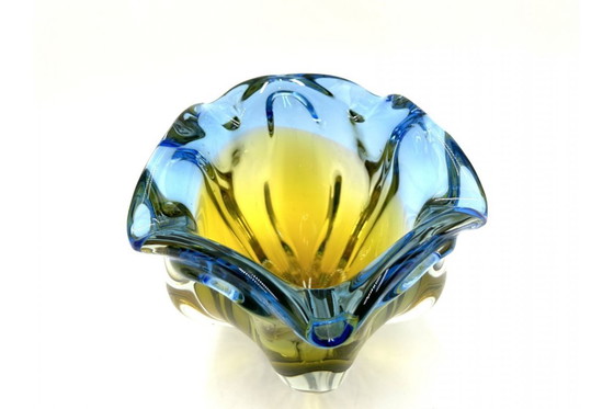 Image 1 of Glass bowl - ashtray, Czech Republic, 1960s