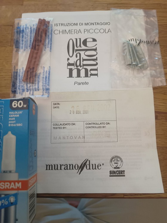 Image 1 of Chimera Piccola wall lamp by Carlo Nason for Murano Due