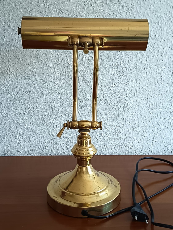 Bankierslamp - messing – Basco Lighting, Bureaulampen, Metal, Brass (photo 8 of 15)