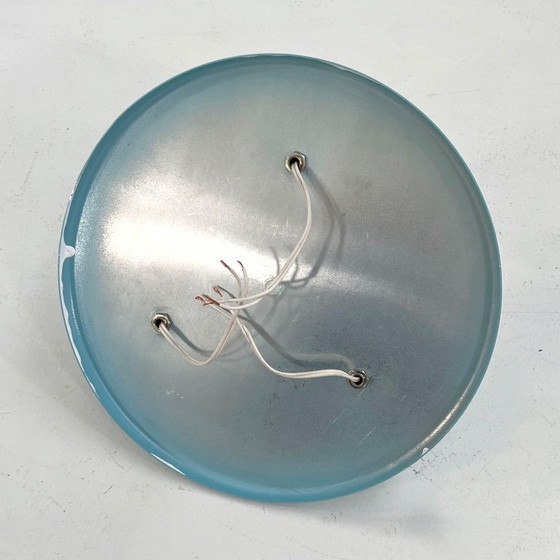 3-flammige blaue Wandleuchte aus Metall, 1980er Jahre – Wandleuchten (photo 6 of 6)