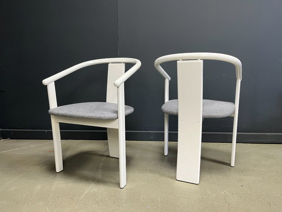 Image 1 of Chaises de salle à manger espagnoles post-modernes, ensemble de 8 - années 1980