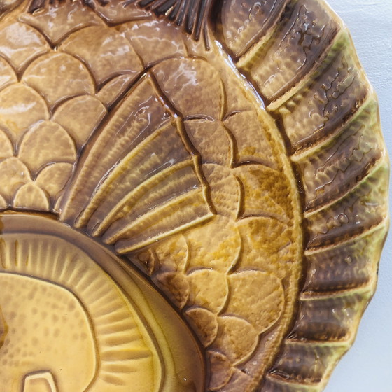 Image 1 of Lot de deux plats poissons Sarreguemines 