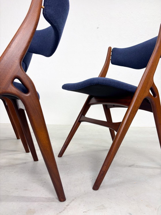 Set 'Aska' Dining chairs by Louis van Teeffelen for Wébé – Wood (photo 8 of 20)