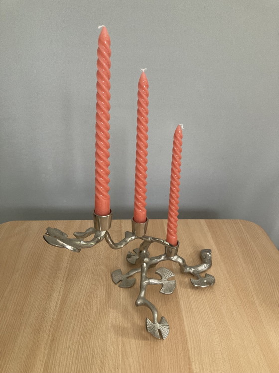 Image 1 of Designer-Kerzenständer aus Bio-Ginkgo-Zweig