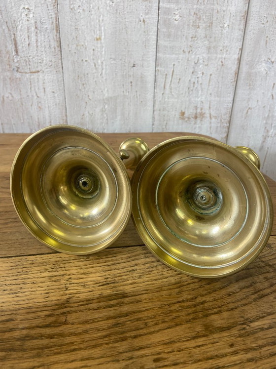 Image 1 of Paire de Bougeoirs Anciens