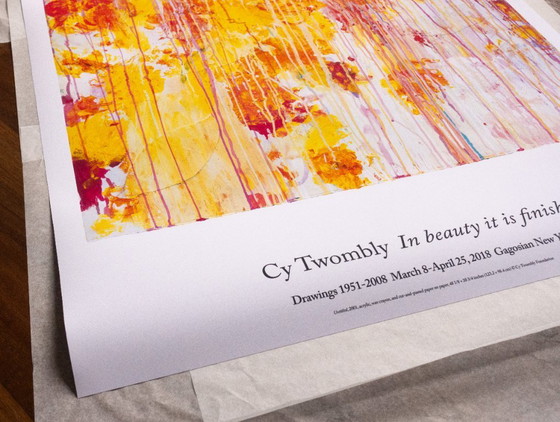 Image 1 of In Schönheit ist es vollendet – Cy Twombly – Poster 70 × 100 cm