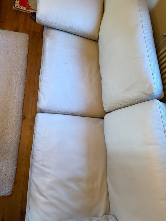 Image 1 of Canapé B&B Italia Diesis en cuir blanc design Citterio