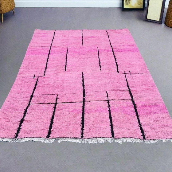 Image 1 of Tapis en laine pure naturelle tissé main taille 2/3 m