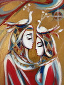 Cuadro del artista Serob Darbinian, 60x70 cm.