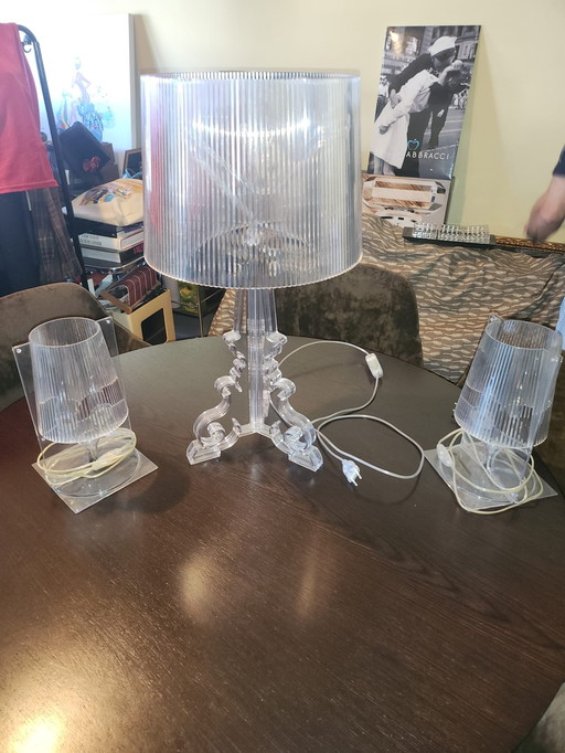 Kartell Lamp As Good As New - Two Small and One Ground See Photos (Price is Tradeable)