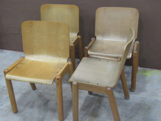 Image 1 of n.4 sedie legno curvato a fuoco vintage