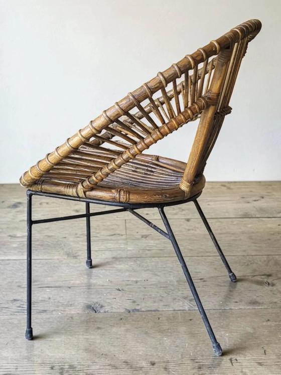 Poltrona in rattan anni '60 – Sedie da giardino, Wicker, Vintage (photo 7 of 15)