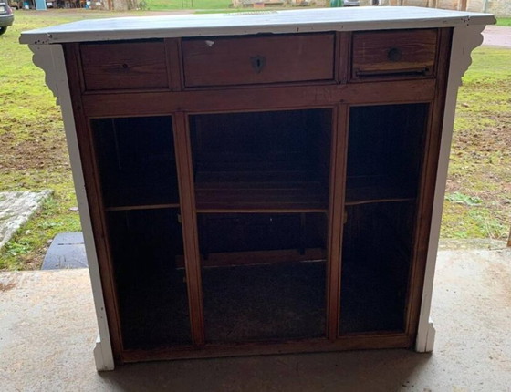 Image 1 of Contatore bianco con meccanismo per monete in ottone