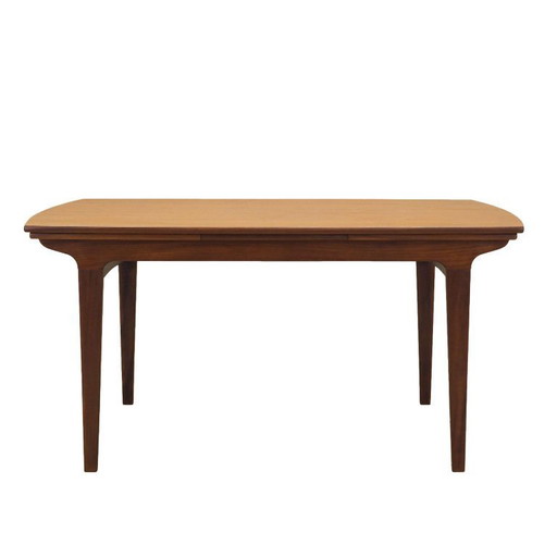 Table en teck, design danois, années 1960, production : Danemark