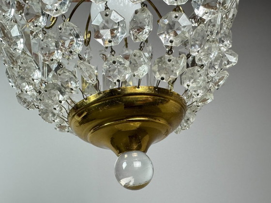 Lustre décoratif en cristal “Strawberry” style Josef Frank, design Mid-Century, années 60 – Suspensions (photo 17 of 20)