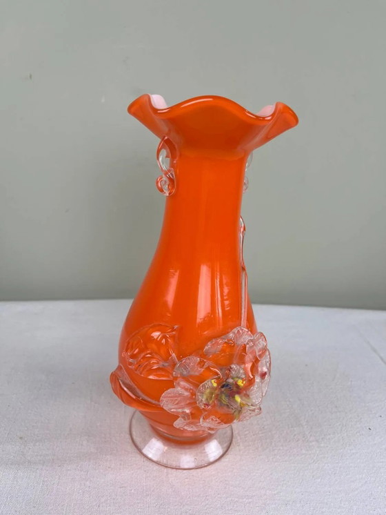 Geblazen glazen vaas uit Murano – Vazen, Crystal, Glass, Vintage (photo 2 of 10)