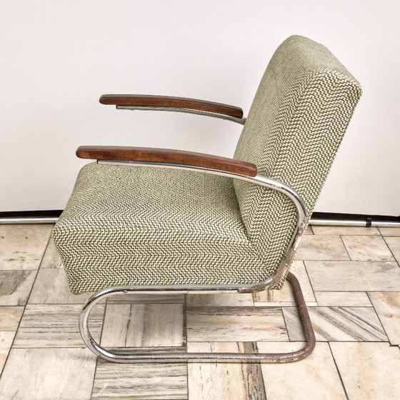 Image 1 of Cantilever Bauhaus Armchair S-411, Thonet, 1930s, Czechoslovakia