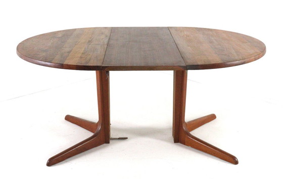 Image 1 of Round extendable teak dining table Danish