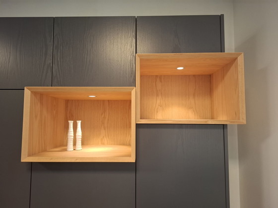Wall cabinet with open compartments – Wood, Mdf (photo 4 of 5)