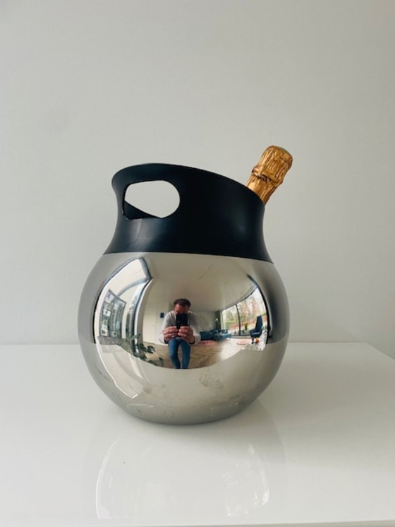 Image 1 of Enfriador de champán de diseño BergHOFF Zeno Line de acero inoxidable