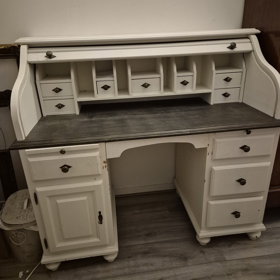 Image 1 of Secreter/escritorio blanco antiguo