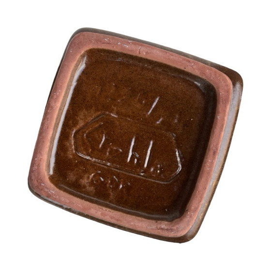 Image 1 of Vaso Strehla 1224/24 – Germania, anni '70, lava grassa, smalto giallo