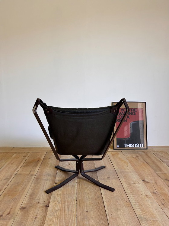 Fauteuil Falcon de Sigurd Ressel, 1970 – Vatne Møbler, Leather, Metal (photo 3 of 7)