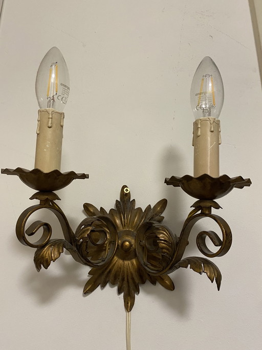 Lampe console style Regency Rococo 