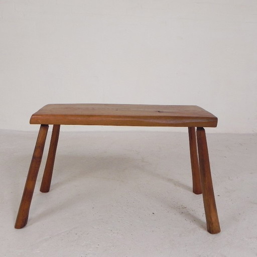 Vintage Beistelltisch aus einem Baumstamm aus Holz, 1960er Jahre