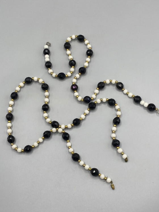 2 vintage black and white pearl necklaces – costume jewelry – Decorative Objects, Mid Century Modern (photo 3 of 3)