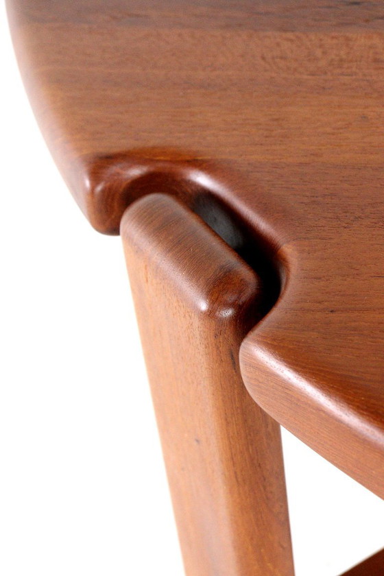 Image 1 of Niels Bach salontafel vintage Deens massief teak