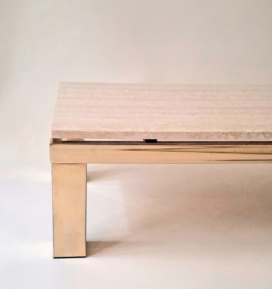 Image 1 of Table basse en travertin Belgachrom