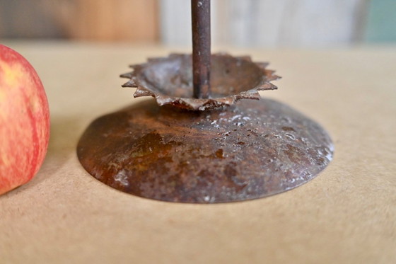 Image 1 of Grande albero di Natale brutalista/portacandele - Forgiatura