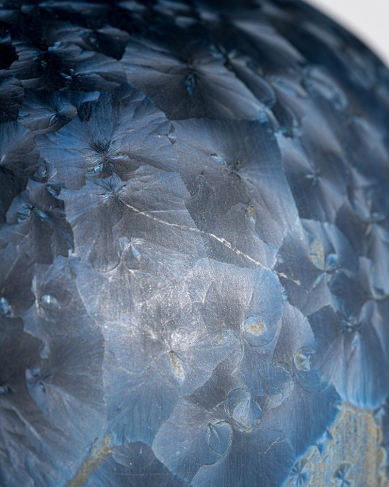 Image 1 of Vase en céramique Crystalline Blue Studio d'Albert Kiessling – Allemagne, 1996