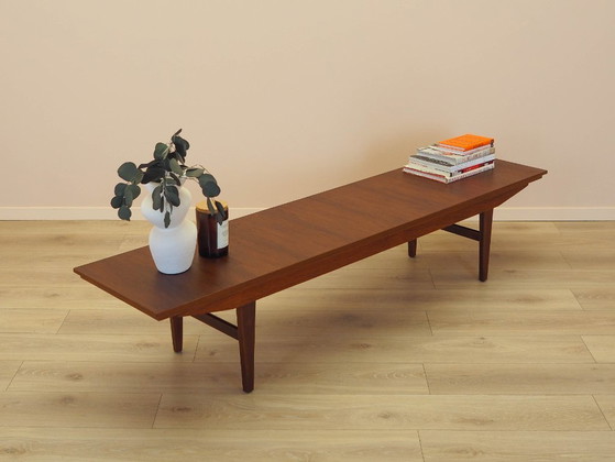 Image 1 of Teak-Lowboard, dänisches Design, 1970er Jahre, hergestellt in Dänemark