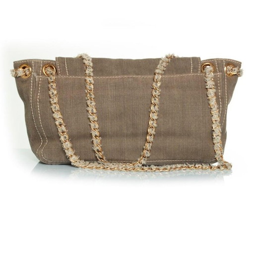 Borsa a tracolla Prada in denim verde